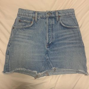 AGOLDE denim mini skirt